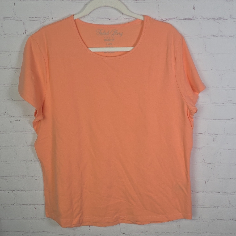 Faded Glory Women's Coral Short Sleeve Tee